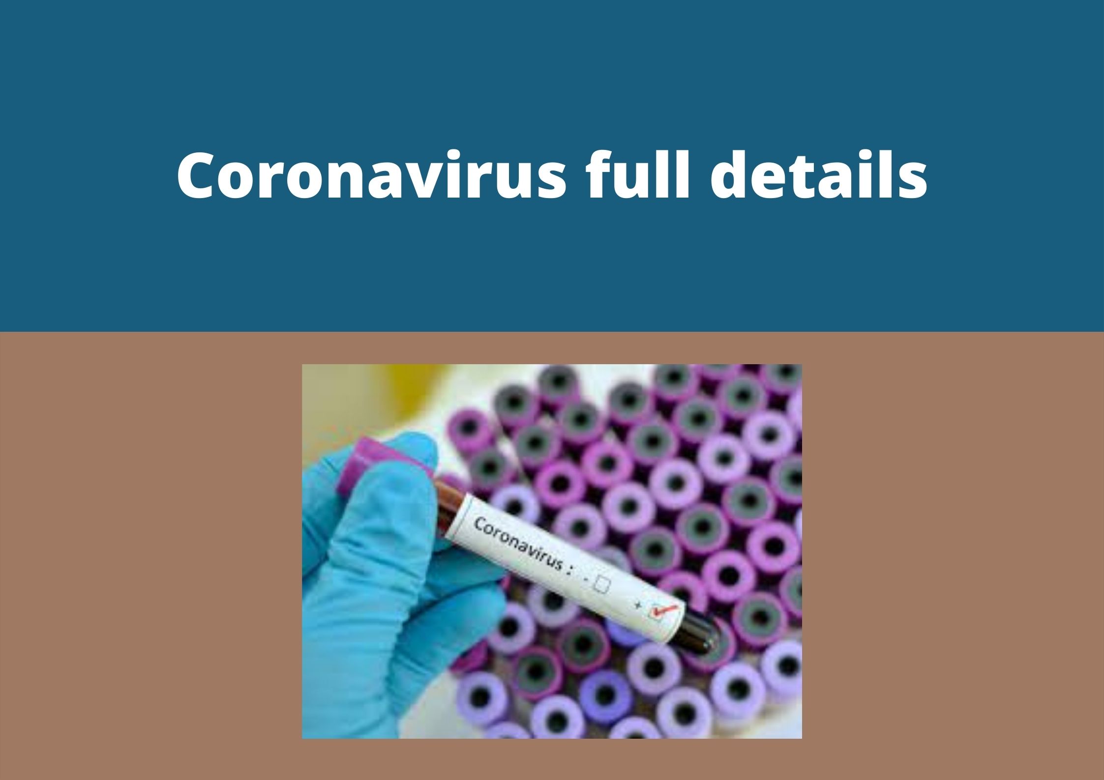Coronavirus full details